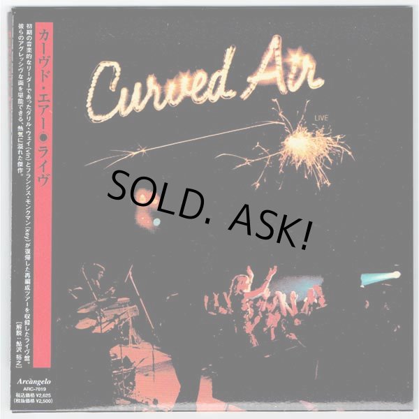 CURVED AIR / LIVE (Used Japan mini LP CD + Promo OBI)