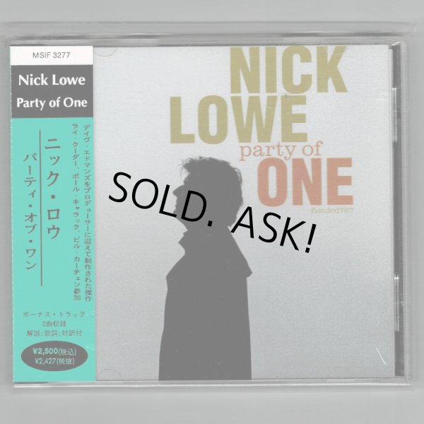 Photo1: NICK LOWE / PARTY OF ONE (Used Japan Jewel Case CD) (1)