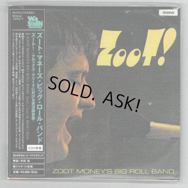 Photo1: ZOOT MONEY'S BIG ROLL BAND / ZOOT! - LIVE AT KLOOK'S KLEEK (Used Japan mini LP CD) (1)