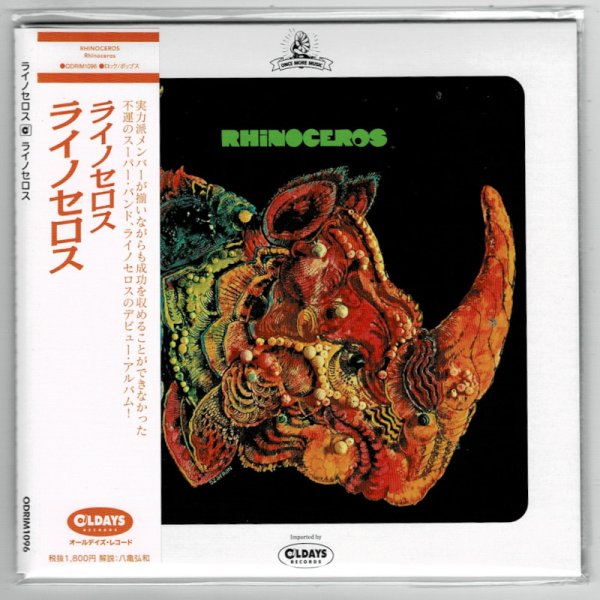 Photo1: RHINOCEROS / RHINOCEROS (Brand New Japan mini LP CD) * B/O * (1)