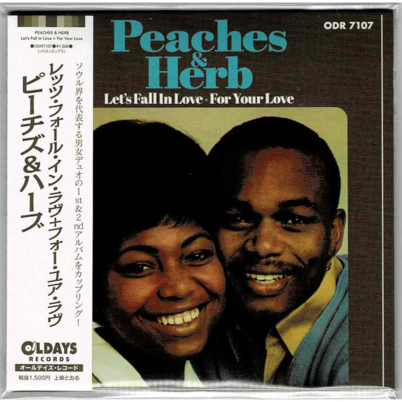 4BT Peaches & Herb Let's Fall In Love + For Your Love JAPAN MINI LP CD