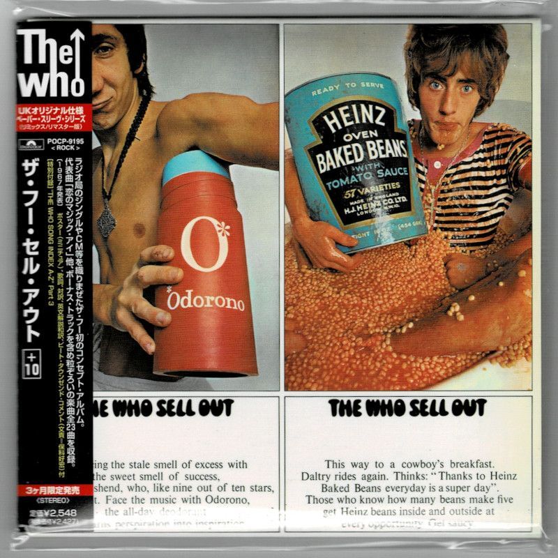 THE WHO / THE WHO SELL OUT w/ THE WHO SONG INDEX A-Z Part 3 (Used Japan  mini LP CD)